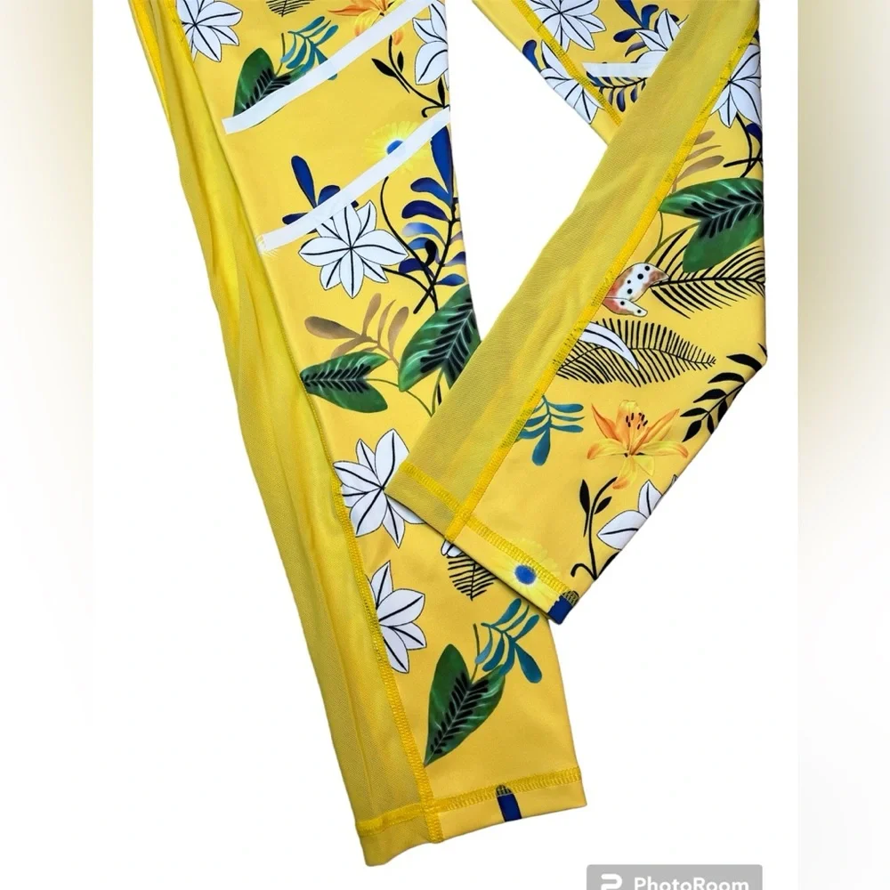 Floral Reflective Light n Tight Hi-Rise 7/8 24” RC (8-10) ZYIA NWT 1291 - Picture 10 of 15